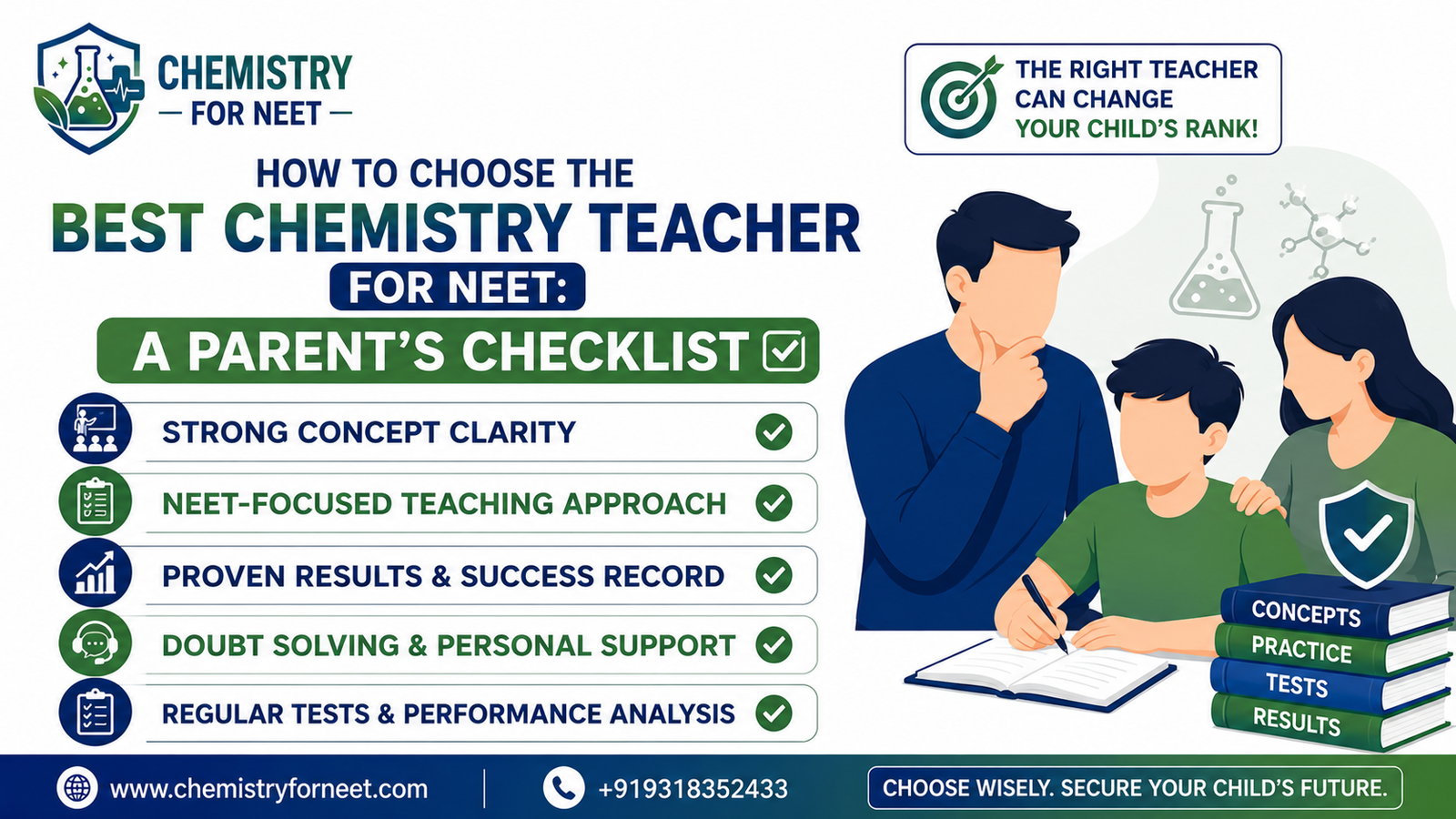 How to Choose the Best Chemistry Teacher for NEET: A Parent's Checklist