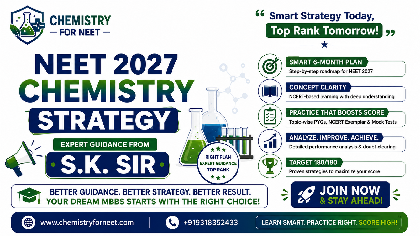 Complete NEET 2027 Chemistry strategy by S.K. Sir