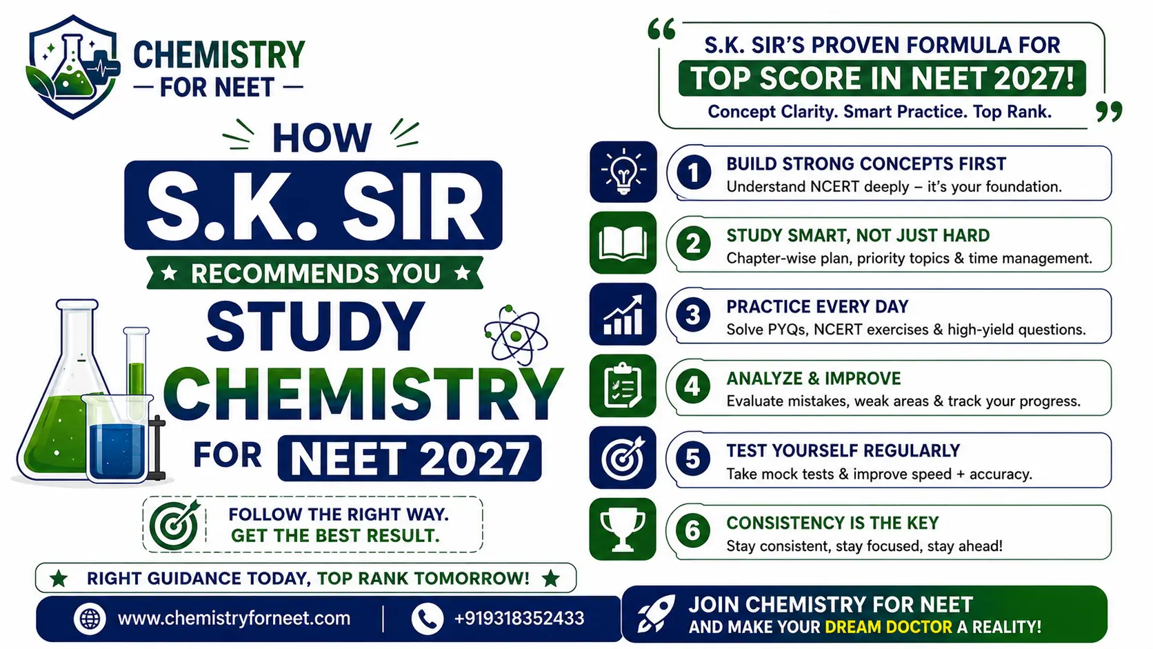 How S.K. Sir Recommends You Study Chemistry for NEET 2027