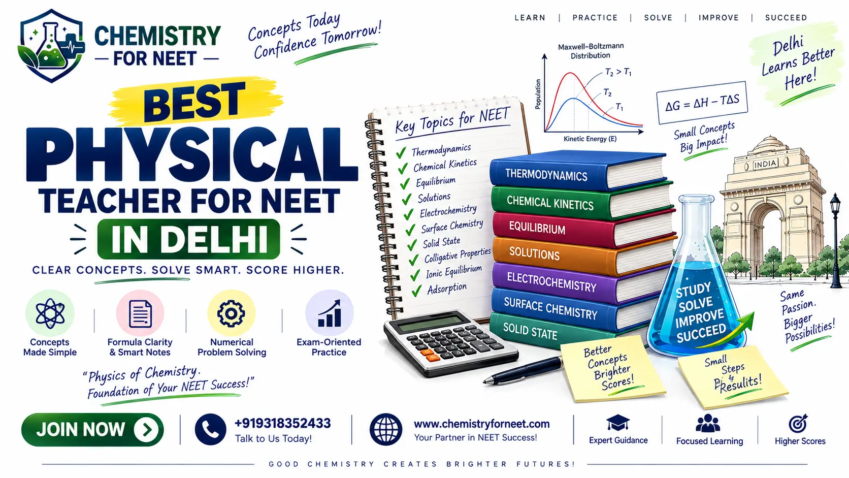 Best Physical Chemistry Teacher for NEET in Delhi